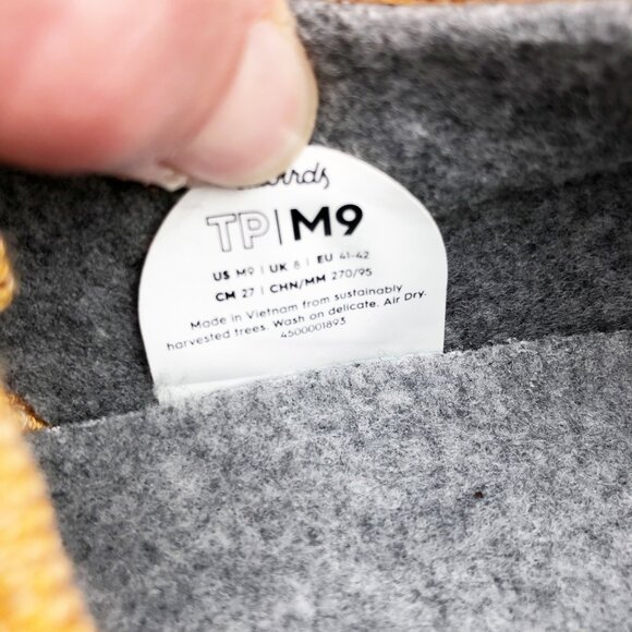 ALLBIRDS Tree Pipers Lux Honey Athletic Sneakers Tennis Shoes Goldenrod Mens 9 - Picture 7 of 8